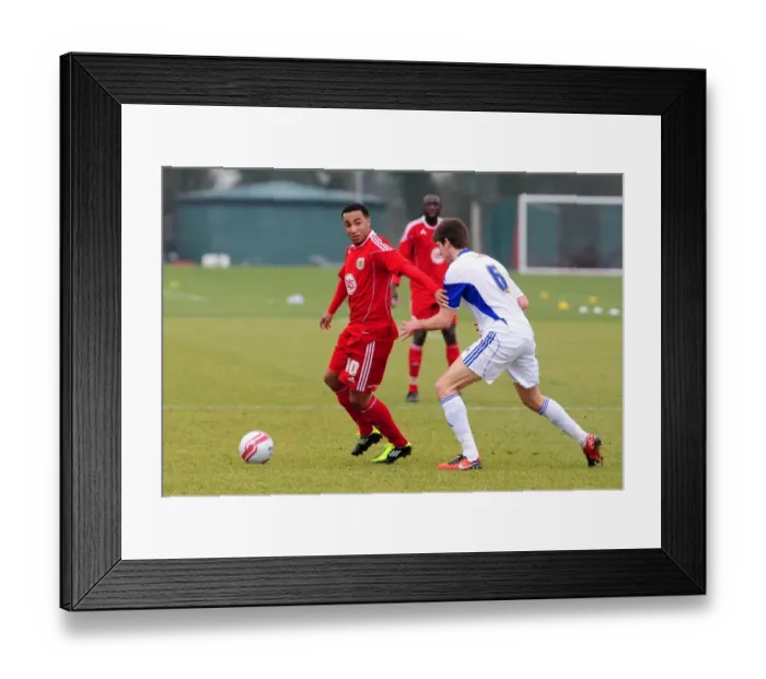 Framed Print : Nicky Maynard in Action: Bristol City Reserves vs Swindon Reserves