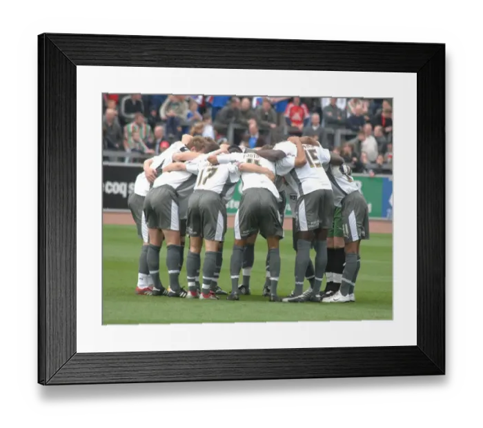 Framed Print : Team Huddle Framed Print : Team Huddle