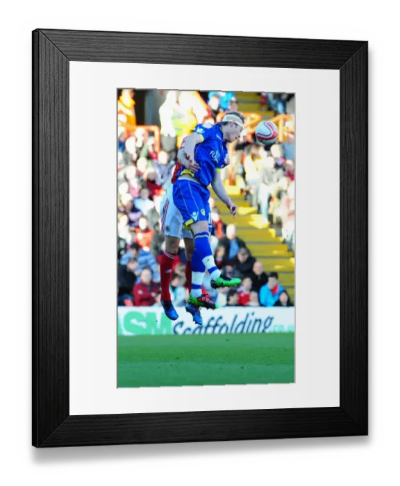 Framed Print : Battling for Supremacy: Carey vs. Becchio in the Championship Clash between Bristol City and Leeds United, 12 / 02 / 2011 Framed Print : Battling for Supremacy: Carey vs. Becchio in the Championship Clash between Bristol City and Leeds United, 12 / 02 / 2011