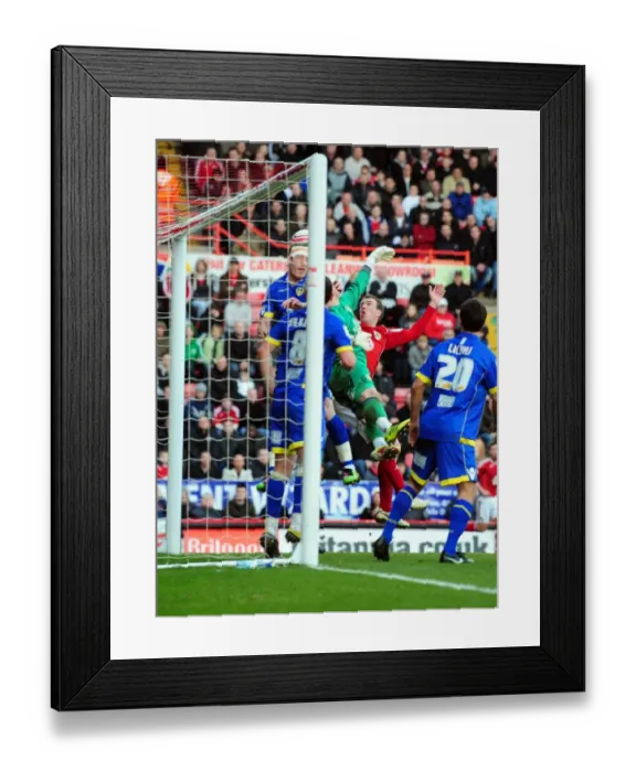 Framed Print : Becchio's Last-Minute Clearance: Bristol City vs. Leeds United, Championship 2011 Framed Print : Becchio's Last-Minute Clearance: Bristol City vs. Leeds United, Championship 2011