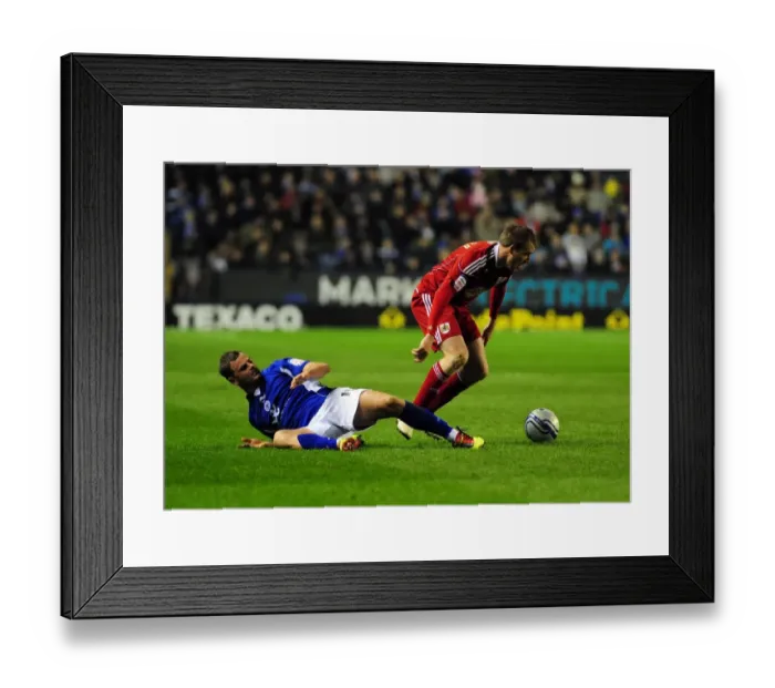 Framed Print : Championship Clash: Clarkson vs. Wellens - Bristol City vs. Leicester City at Walkers Stadium (February 18, 2011) Framed Print : Championship Clash: Clarkson vs. Wellens - Bristol City vs. Leicester City at Walkers Stadium (February 18, 2011)