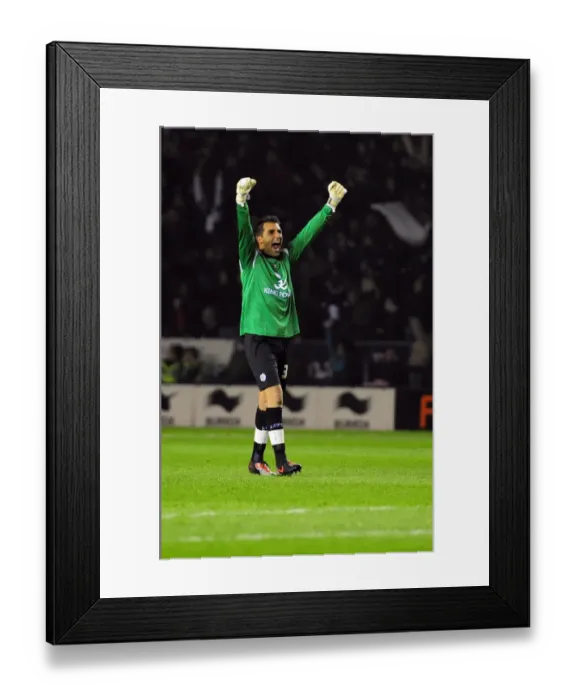 Framed Print : Leicester City's Ricardo Celebrates Opening Goal vs. Bristol City (18 / 02 / 2011, Championship) Framed Print : Leicester City's Ricardo Celebrates Opening Goal vs. Bristol City (18 / 02 / 2011, Championship)
