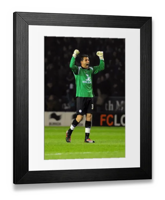 Framed Print : Leicester City's Ricardo Celebrates Opening Goal vs. Bristol City (Championship 2011) Framed Print : Leicester City's Ricardo Celebrates Opening Goal vs. Bristol City (Championship 2011)