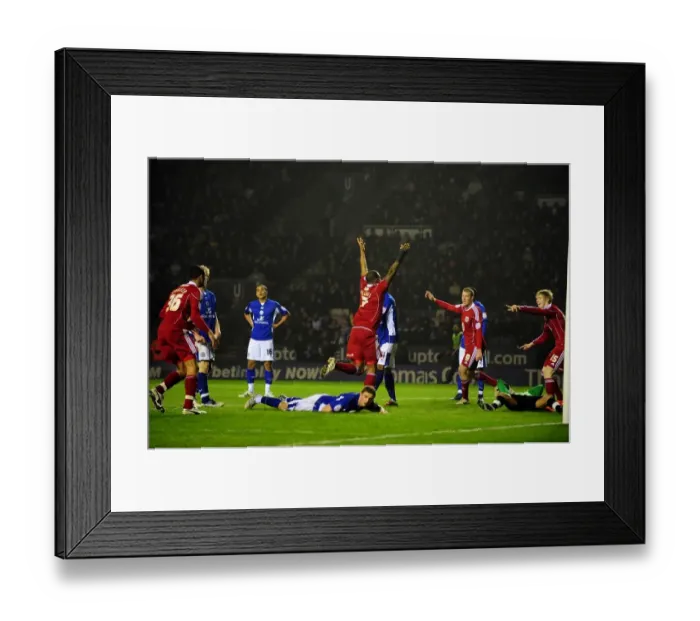 Framed Print : Marvin Elliott's Dramatic Equalizer: Leicester City vs. Bristol City, Championship Clash - 18 / 02 / 2011 Framed Print : Marvin Elliott's Dramatic Equalizer: Leicester City vs. Bristol City, Championship Clash - 18 / 02 / 2011