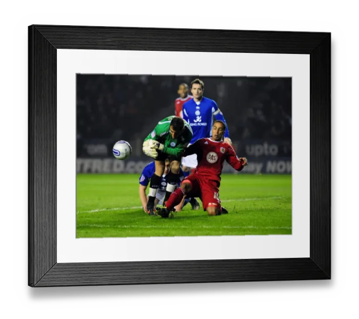 Framed Print : Nicky Maynard Steals the Ball from Ricardo: A Pivotal Moment in Leicester City vs. Bristol City Championship Match, 2011 Framed Print : Nicky Maynard Steals the Ball from Ricardo: A Pivotal Moment in Leicester City vs. Bristol City Championship Match, 2011