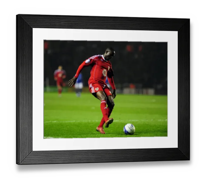 Framed Print : Championship Showdown: Albert Adomah's Unforgettable Performance for Bristol City vs. Leicester City (18 / 02 / 2011) Framed Print : Championship Showdown: Albert Adomah's Unforgettable Performance for Bristol City vs. Leicester City (18 / 02 / 2011)