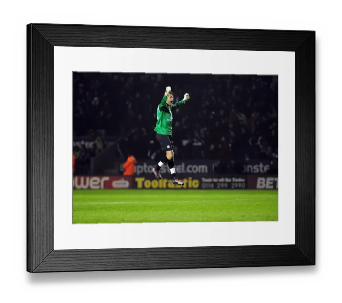 Framed Print : Ricardo's Euphoria: Waghorn's Championship-Winning Goal for Leicester City vs. Bristol City (18 / 02 / 2011) Framed Print : Ricardo's Euphoria: Waghorn's Championship-Winning Goal for Leicester City vs. Bristol City (18 / 02 / 2011)