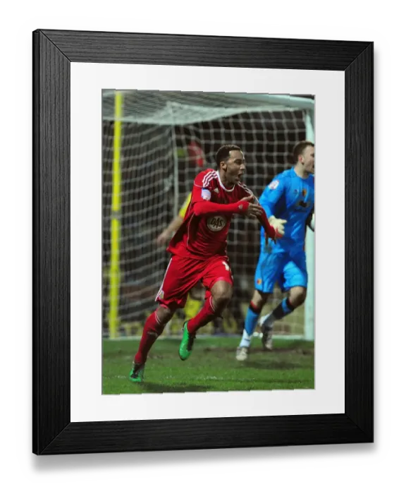 Framed Print : Dramatic Equalizer: Nicky Maynard's Thrilling Goal for Bristol City vs. Watford in Championship Match, 2011 Framed Print : Dramatic Equalizer: Nicky Maynard's Thrilling Goal for Bristol City vs. Watford in Championship Match, 2011