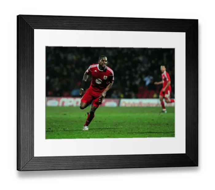 Framed Print : Marvin Elliott's Brace: Championship 2011 - Watford vs. Bristol City, Vicarage Road Stadium Framed Print : Marvin Elliott's Brace: Championship 2011 - Watford vs. Bristol City, Vicarage Road Stadium