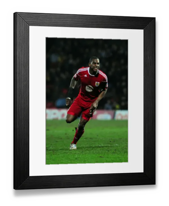 Framed Print : Marvin Elliott's Brace: Watford vs. Bristol City, Championship 2011 - Vicarage Road Stadium