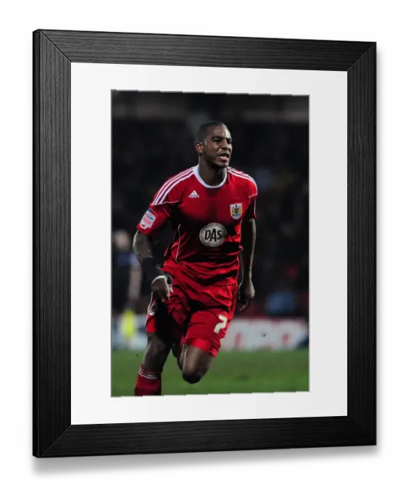 Framed Print : Marvin Elliott's Brace: Championship Thriller at Vicarage Road - Watford vs. Bristol City (2011) Framed Print : Marvin Elliott's Brace: Championship Thriller at Vicarage Road - Watford vs. Bristol City (2011)