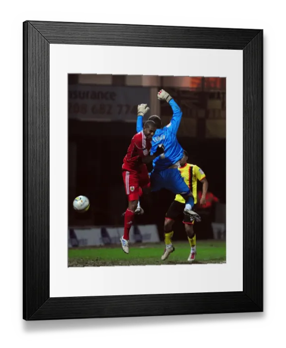 Framed Print : Season 10-11: The Clash of Powerhouses - Watford vs. Bristol City: A Football Rivalry