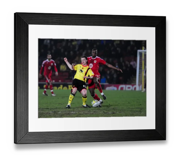 Framed Print : Season 10-11 Football Showdown: Watford vs. Bristol City