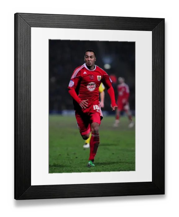 Framed Print : Season 10-11: Watford vs. Bristol City - The Intense Football Rivalry: A Battle on the Field