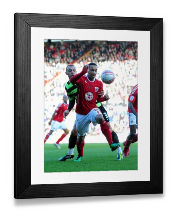 Framed Print : Intense Rivalry: Maynard vs. Gordon - Championship Clash at Ashton Gate, February 2010 Framed Print : Intense Rivalry: Maynard vs. Gordon - Championship Clash at Ashton Gate, February 2010