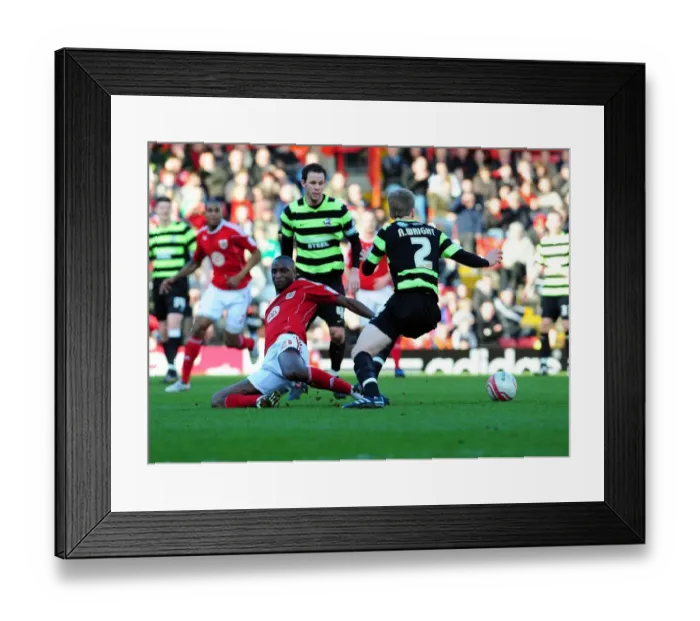 Framed Print : Intense Rivalry: Cisse vs. Wright - Championship Battle at Ashton Gate, 2010 Framed Print : Intense Rivalry: Cisse vs. Wright - Championship Battle at Ashton Gate, 2010