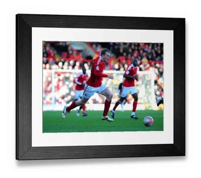 Framed Print : David Clarkson of Bristol City in Action Against Scunthorpe United, Championship Match, February 2010