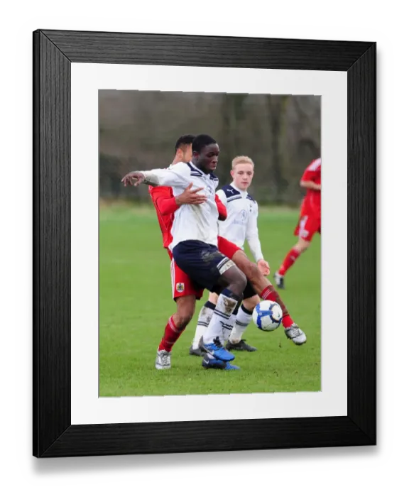 Framed Print : Bristol City U18 vs. Tottenham Hotspur U18: A Look at Future Football Talents (Season 10-11)
