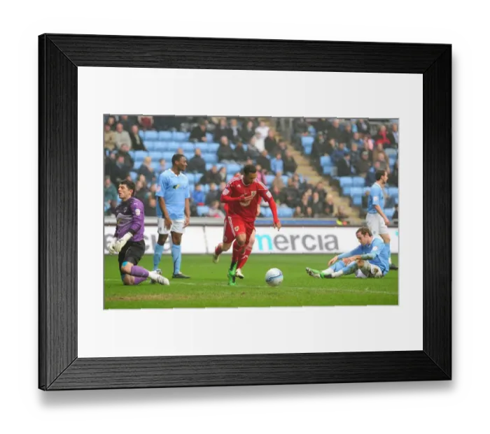 Framed Print : Championship Showdown: Nicky Maynard's Game-Winning Goal for Bristol City vs. Coventry City - March 5, 2011