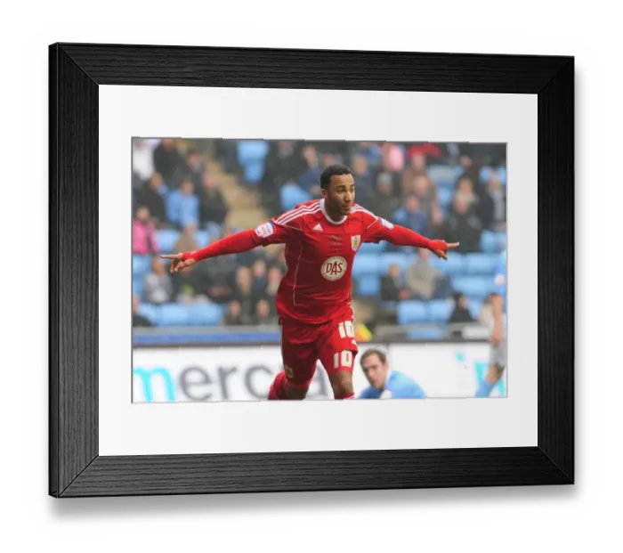 Framed Print : Championship Clash: Nicky Maynard's Stunner for Bristol City vs. Coventry City (05-03-2011) Framed Print : Championship Clash: Nicky Maynard's Stunner for Bristol City vs. Coventry City (05-03-2011)