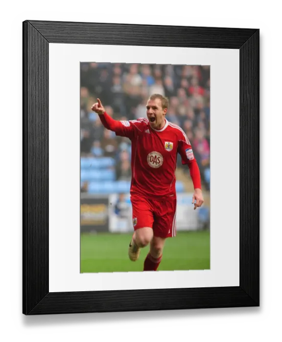 Framed Print : Euphoria Unleashed: David Clarkson's Unforgettable Goal Celebration vs. Coventry City, Championship 2011