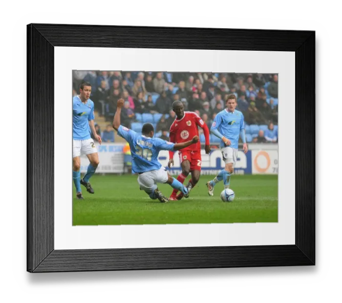 Framed Print : Adomah Penalty Drama: Coventry's Cameron Fouls Bristol City's Star in Championship Clash at Ricoh Arena (05 / 03 / 2011) Framed Print : Adomah Penalty Drama: Coventry's Cameron Fouls Bristol City's Star in Championship Clash at Ricoh Arena (05 / 03 / 2011)
