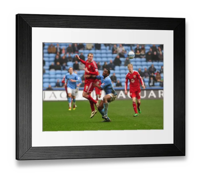 Framed Print : David Clarkson's Flick: Coventry City vs. Bristol City Championship Clash - March 5, 2011 Framed Print : David Clarkson's Flick: Coventry City vs. Bristol City Championship Clash - March 5, 2011