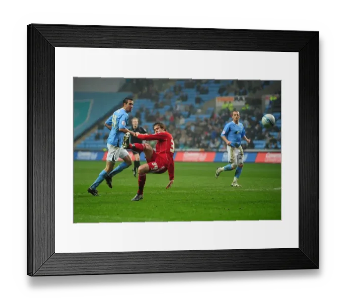 Framed Print : Brett Pitman's Near Miss: Coventry City vs. Bristol City Championship Clash - 05 / 03 / 2011 Framed Print : Brett Pitman's Near Miss: Coventry City vs. Bristol City Championship Clash - 05 / 03 / 2011