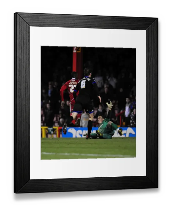 Framed Print : Bristol City's Albert Adomah Scores First Goal Against Portsmouth in 2011 Championship Match Framed Print : Bristol City's Albert Adomah Scores First Goal Against Portsmouth in 2011 Championship Match