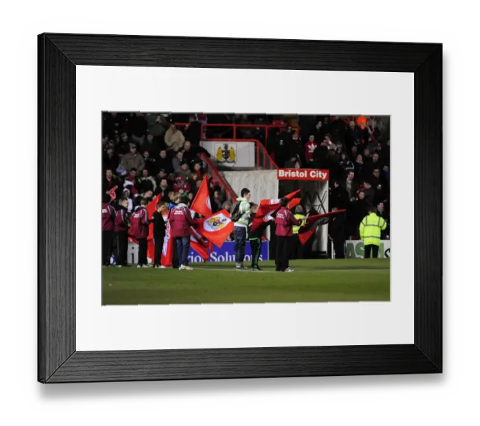 Framed Print : Bristol City vs Portsmouth: A Football Showdown - Season 10-11 Framed Print : Bristol City vs Portsmouth: A Football Showdown - Season 10-11