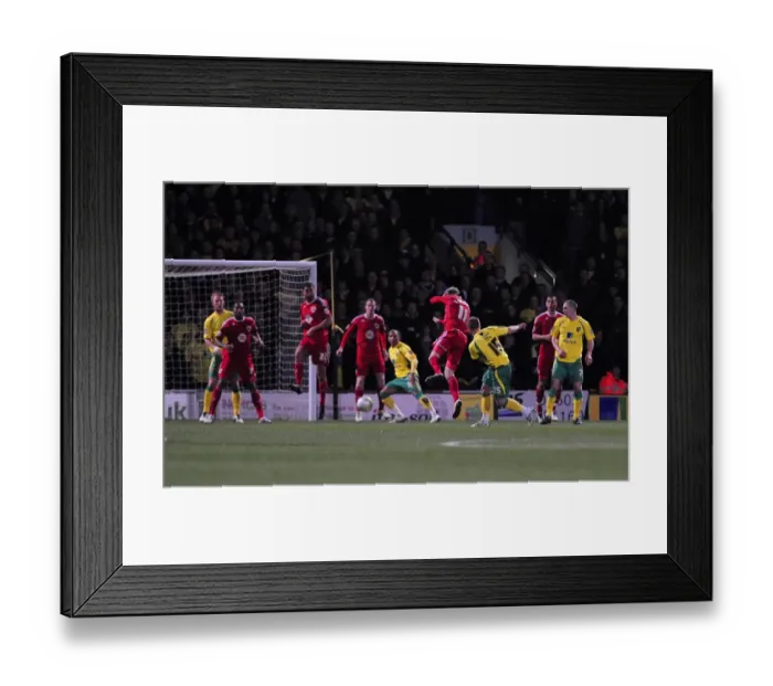 Framed Print : The Championship Showdown: Norwich City vs. Bristol City - A Clash of Football Titans: Season 10-11 Framed Print : The Championship Showdown: Norwich City vs. Bristol City - A Clash of Football Titans: Season 10-11