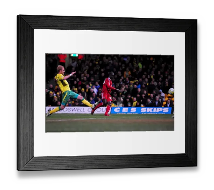 Framed Print : Adomah's Shot Stopped by Ruddy: Norwich City vs. Bristol City, Championship 2011 Framed Print : Adomah's Shot Stopped by Ruddy: Norwich City vs. Bristol City, Championship 2011