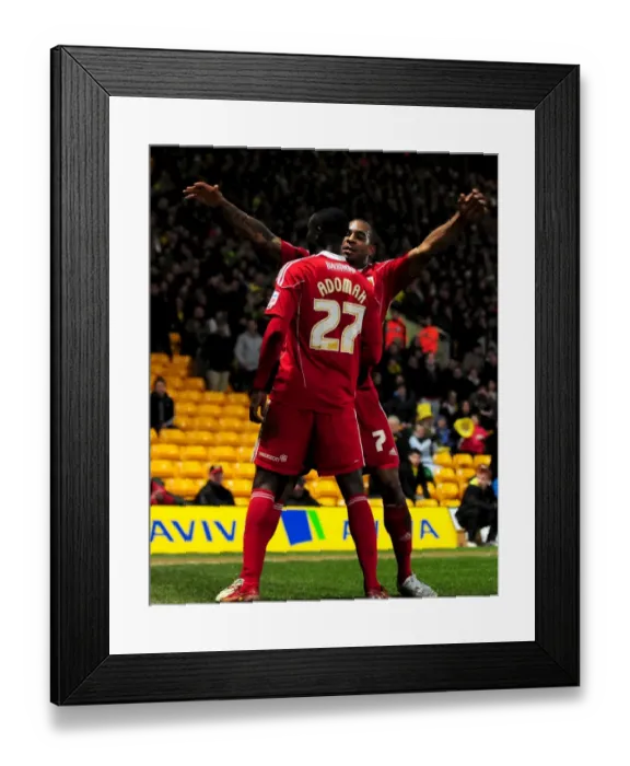 Framed Print : Adomah and Elliott's Goal: Bristol City's Comeback at Norwich City (14-03-2011) Framed Print : Adomah and Elliott's Goal: Bristol City's Comeback at Norwich City (14-03-2011)