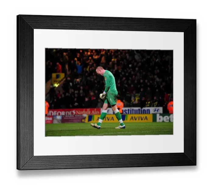 Framed Print : Last-Minute Drama: Norwich City's John Ruddy Celebrates Championship Win Against Bristol City (14 / 03 / 2011) Framed Print : Last-Minute Drama: Norwich City's John Ruddy Celebrates Championship Win Against Bristol City (14 / 03 / 2011)