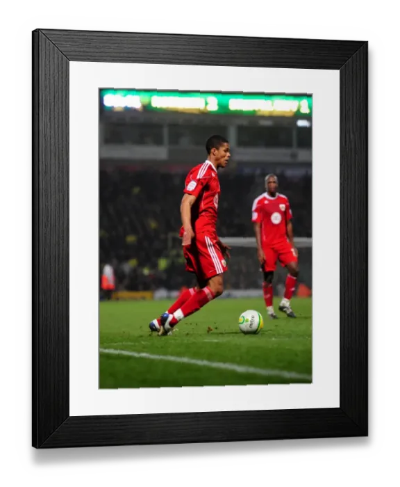 Framed Print : Championship Showdown: Norwich City vs. Bristol City - 14 / 03 / 2011