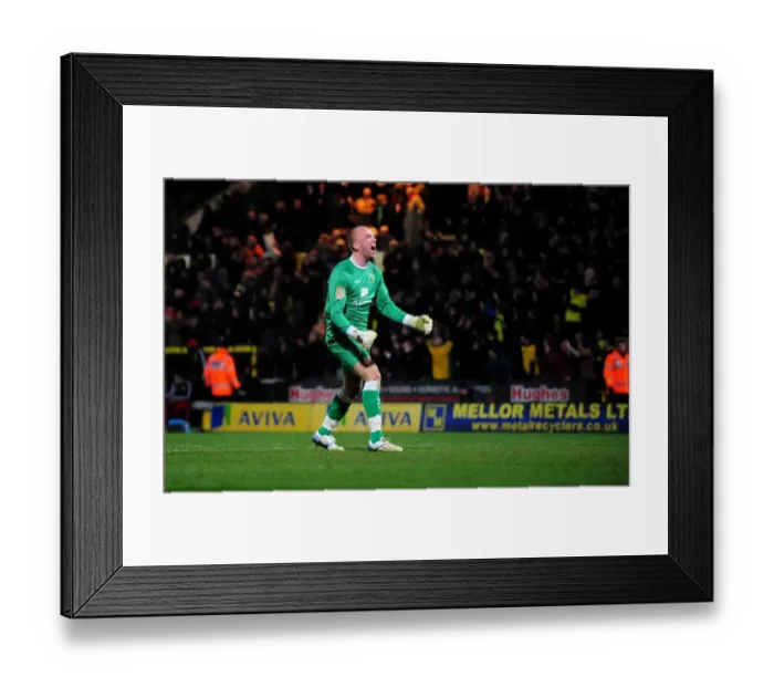 Framed Print : Last-Minute Thriller: Norwich City's John Ruddy Celebrates Championship-Winning Goal Against Bristol City (14-03-2011) Framed Print : Last-Minute Thriller: Norwich City's John Ruddy Celebrates Championship-Winning Goal Against Bristol City (14-03-2011)