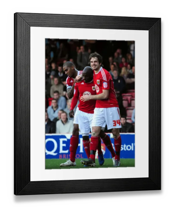 Framed Print : Brett Pitman's Epic Goal: Championship Showdown - Bristol City vs. Burnley (19 / 03 / 2011)