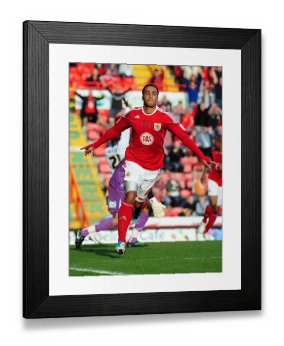 Framed Print : Nicky Maynard's Euphoric Championship Goal Celebration: A Glorious Moment for Bristol City vs Burnley (19 / 03 / 2011) Framed Print : Nicky Maynard's Euphoric Championship Goal Celebration: A Glorious Moment for Bristol City vs Burnley (19 / 03 / 2011)