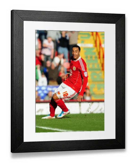 Framed Print : Nicky Maynard's Euphoric Championship Goal Celebration: A Glorious Moment for Bristol City vs. Burnley (19 / 03 / 2011) Framed Print : Nicky Maynard's Euphoric Championship Goal Celebration: A Glorious Moment for Bristol City vs. Burnley (19 / 03 / 2011)