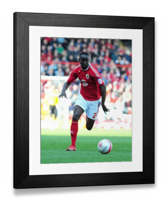 Framed Print : Adomah in Action: Championship Clash between Bristol City and Burnley (19 / 03 / 2011) Framed Print : Adomah in Action: Championship Clash between Bristol City and Burnley (19 / 03 / 2011)