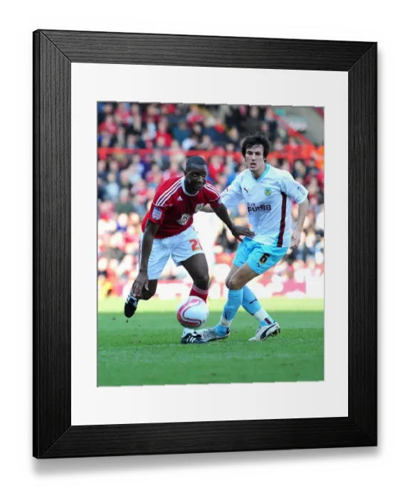 Framed Print : Battling for Supremacy: Jack Cork vs. Kalifa Cisse in the 2011 Championship Clash between Bristol City and Burnley Framed Print : Battling for Supremacy: Jack Cork vs. Kalifa Cisse in the 2011 Championship Clash between Bristol City and Burnley