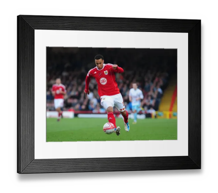 Framed Print : Nicky Maynard's Thrilling Goal: Bristol City vs Burnley, Championship 2011 - Ashton Gate Stadium