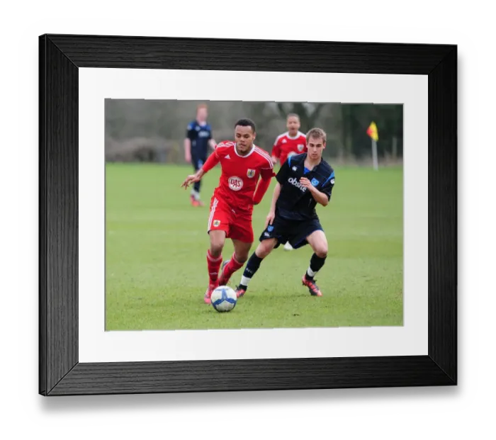 Framed Print : Next Gen Clash: Bristol City Academy vs Portsmouth Academy - Season 10-11