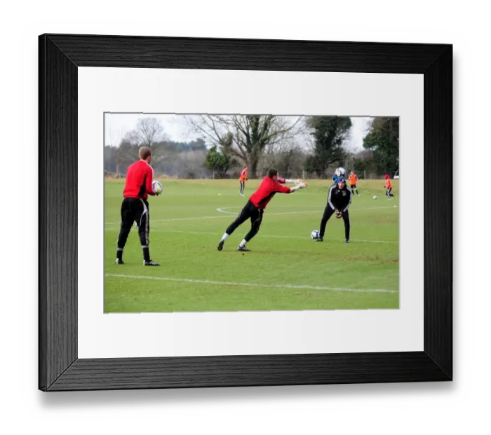 Framed Print : Bristol City First Team: Training at the Academy - Season 10-11