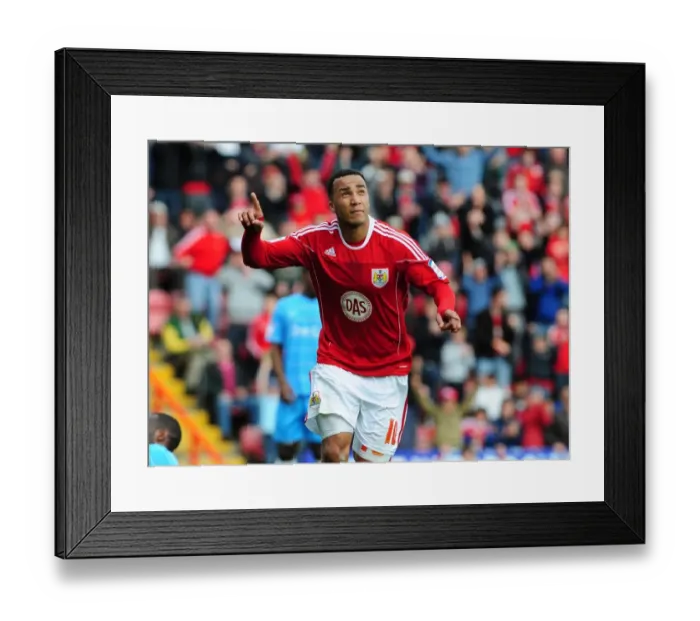 Framed Print : Nicky Maynard's Solo Goal: Bristol City Secures Championship Victory over Doncaster Rovers (April 2011)
