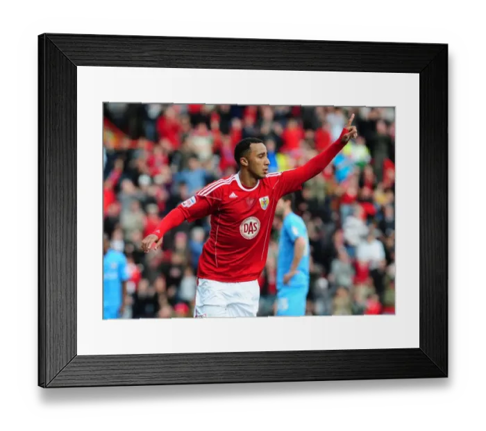Framed Print : Nicky Maynard's Solo Goal: Championship Win for Bristol City over Doncaster Rovers (02 / 04 / 2011)