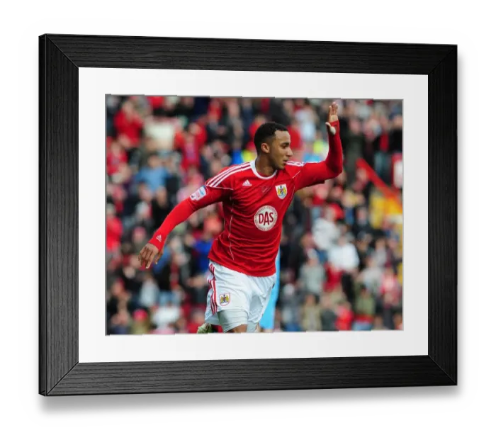 Framed Print : Nicky Maynard's Solo Goal: Championship Victory for Bristol City over Doncaster Rovers (02 / 04 / 2011)