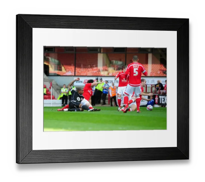 Framed Print : Marvin Elliott Scores Championship Opener: Barnsley vs. Bristol City (09 / 04 / 2011) - Championship Football: Elliott's Stunner at Oakwell Stadium Framed Print : Marvin Elliott Scores Championship Opener: Barnsley vs. Bristol City (09 / 04 / 2011) - Championship Football: Elliott's Stunner at Oakwell Stadium