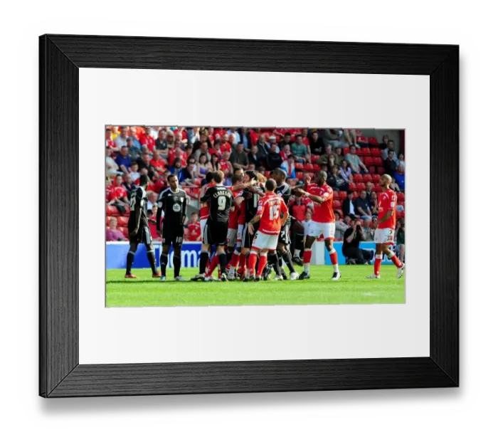 Framed Print : Championship Showdown: Barnsley vs. Bristol City - April 9, 2011 (Oakwell Stadium)