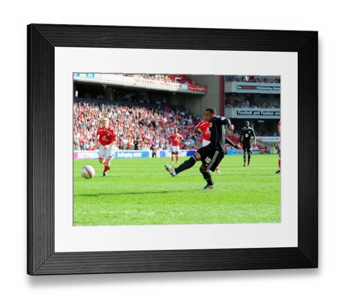 Framed Print : Nicky Maynard Scores Penalty: Barnsley vs. Bristol City (Championship, 09 / 04 / 2011)